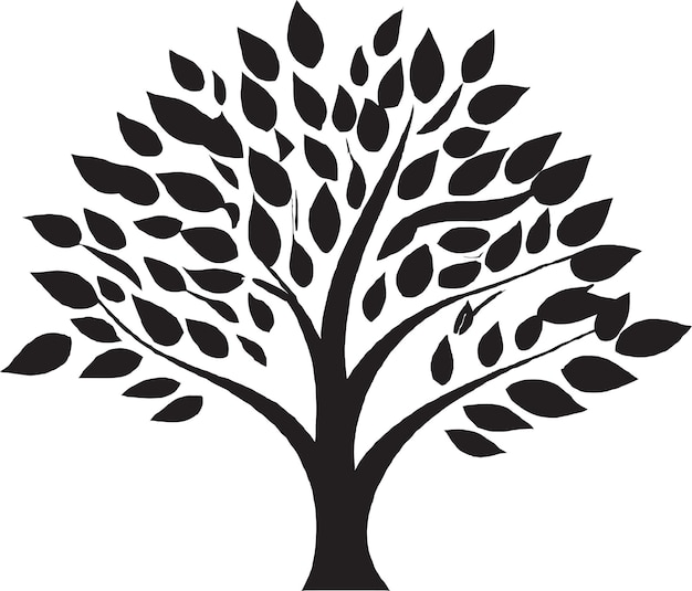 Símbolos de árboles para marcas de educación ambiental