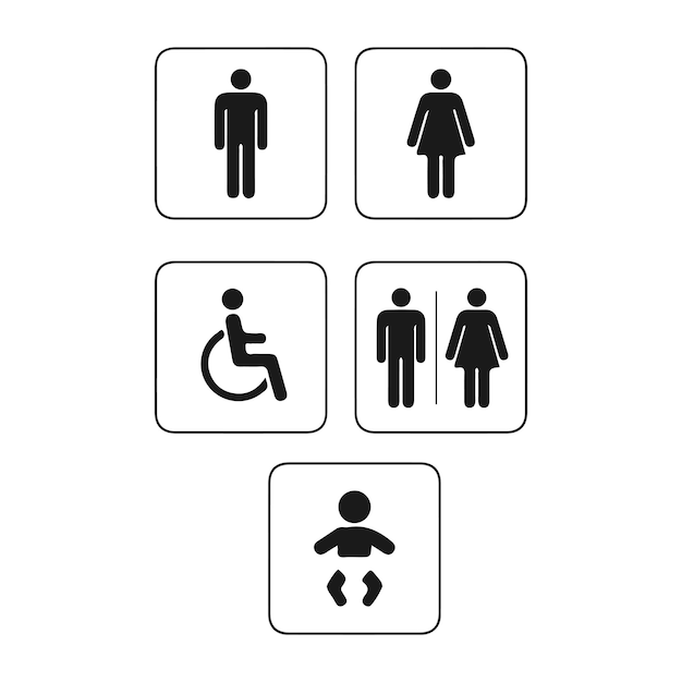Símbolos de baño