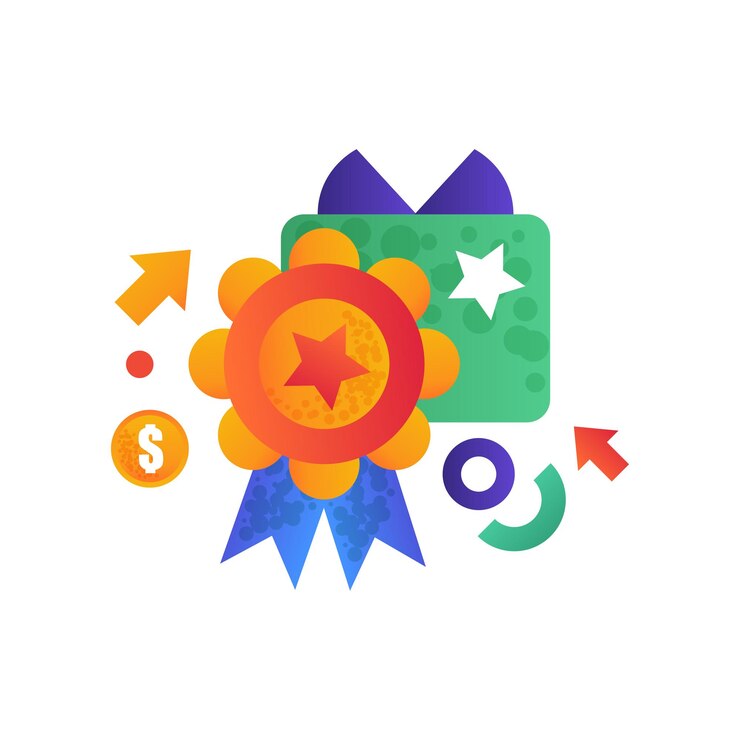 Vector símbolos de compras concepto de comercio electrónico de compras por internet ilustración vectorial colorida en un blanco