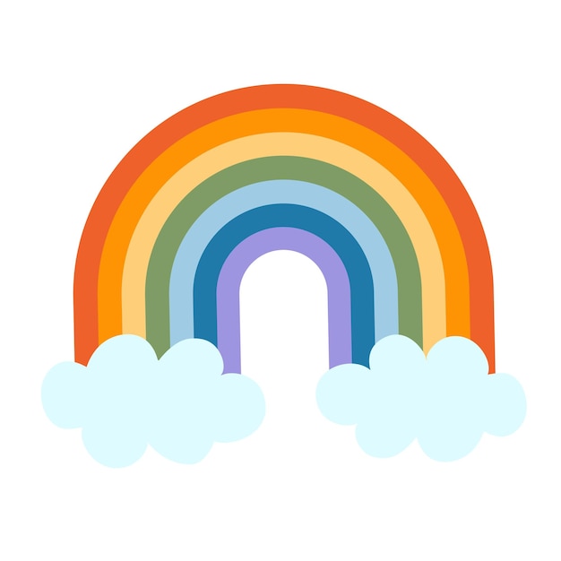 Símbolos de la comunidad LGBTQ vibraciones del mes del orgullo retro arco iris