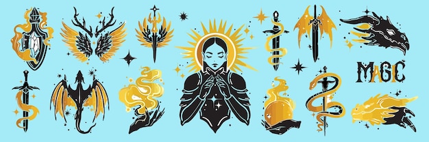 los símbolos de los dioses