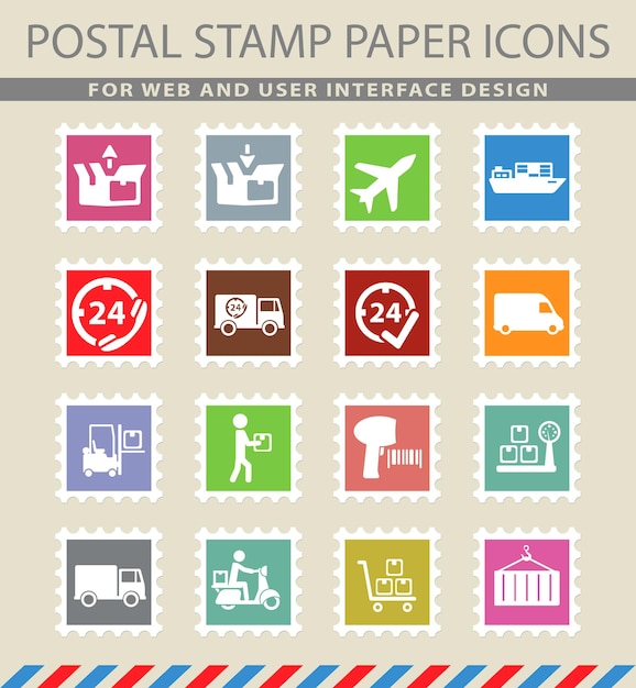 Símbolos de entrega en los iconos de papel de correo