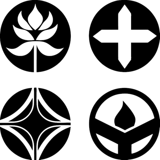 Símbolos geométricos circulares