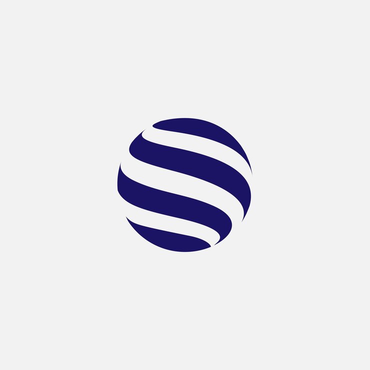 Símbolos de globo vectorial formas circulares formas redondas de todo el mundo iconos estilizados para el diseño de logotipos