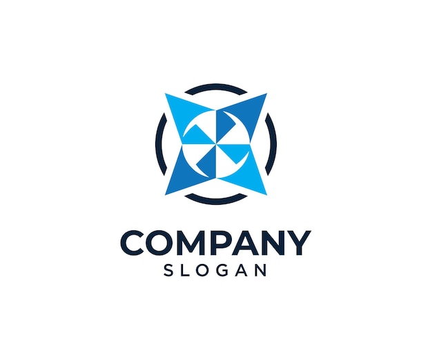 Símbolos de logotipo abstractos y modernos plantilla de logotipo de empresa de tecnología digital y sanitaria