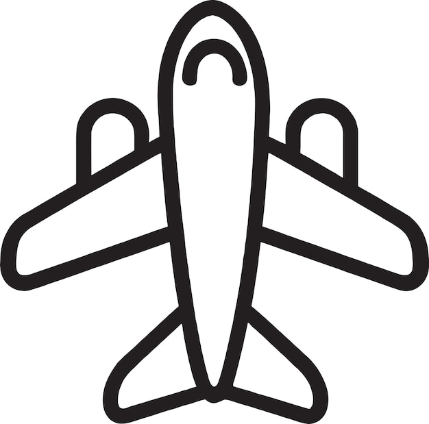 Símbolos de viaje con conjunto de vectores de aviones
