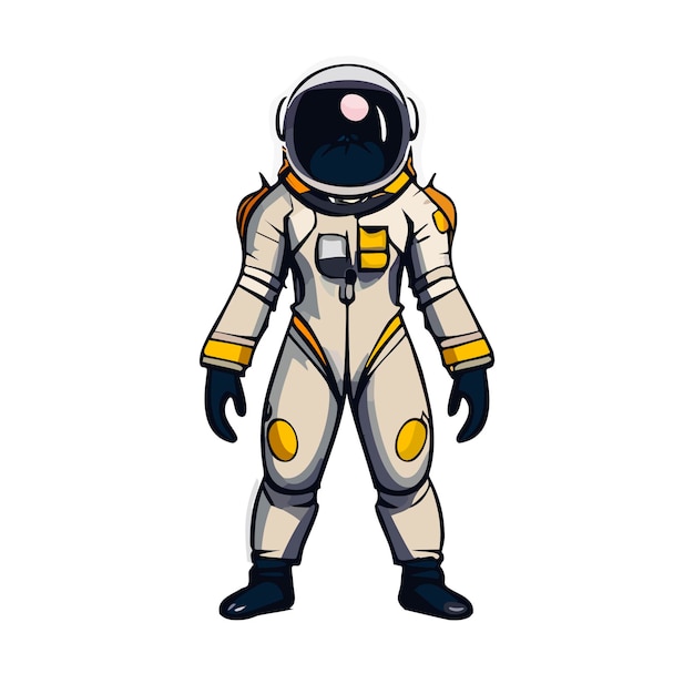 Simio traje de astronauta retro