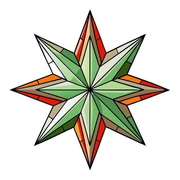 Las simpáticas estrellas de Navidad Feliz Navidad Ilustración de dibujos animados vectoriales