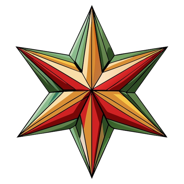 Las simpáticas estrellas de Navidad Feliz Navidad Ilustración de dibujos animados vectoriales