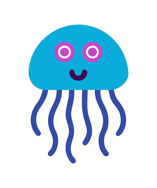 Las simpáticas medusas de dibujos animados