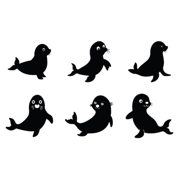 Las simpáticas siluetas de las focas