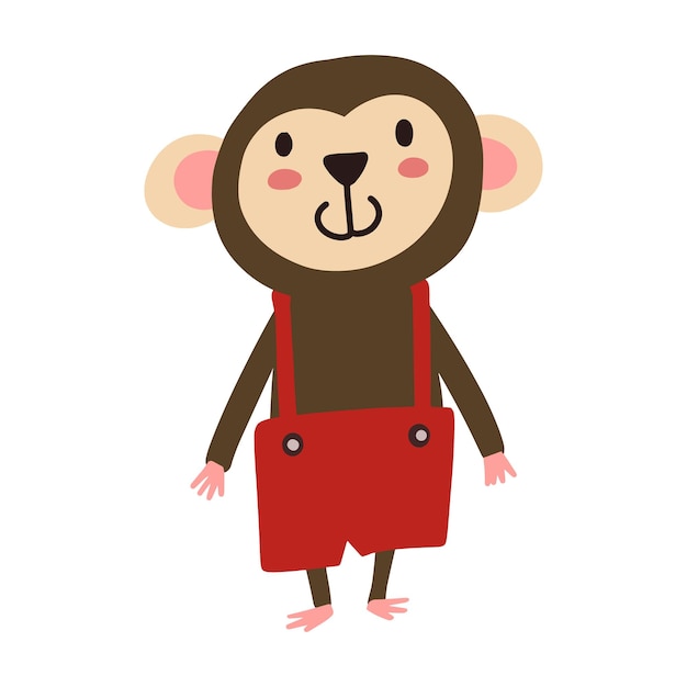 un simpático personaje de dibujos animados con pantalones rojos