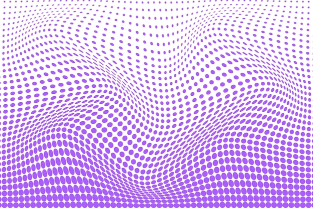 simple abstracto color violeta grande a pequeño punto polca medio tono patrón de distorsión ondulado que se puede usar