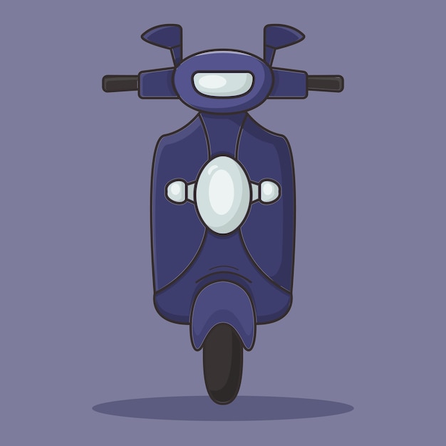 Vector un simple arte vectorial de scooter