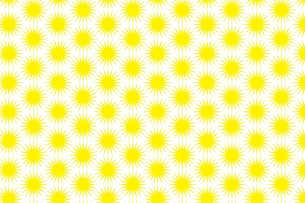 simple color amarillo abstracto patrón de sol creativo flor amarilla sobre un fondo blanco