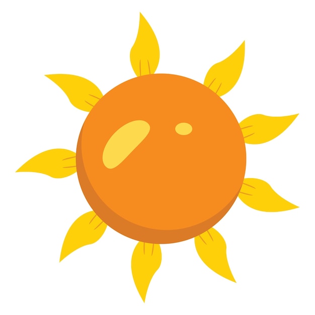 Simple colorido diseño de girasol Clipart conjunto para niños