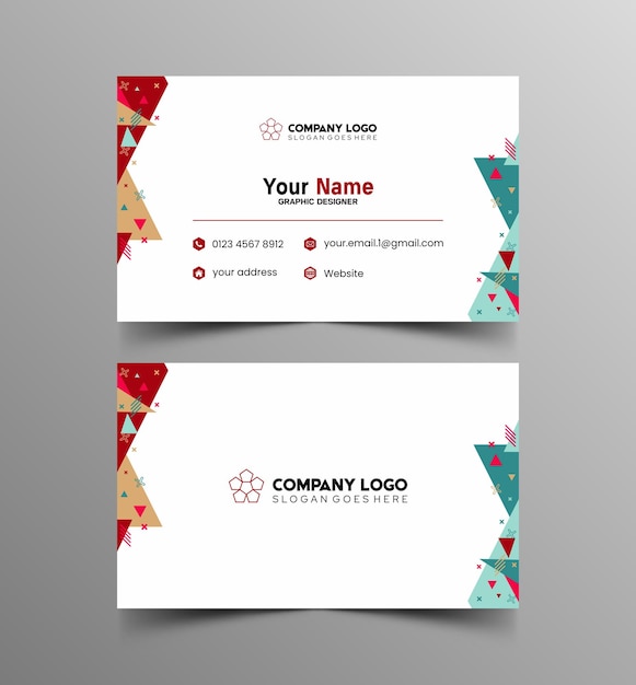 Simple design mockup name and id card 10