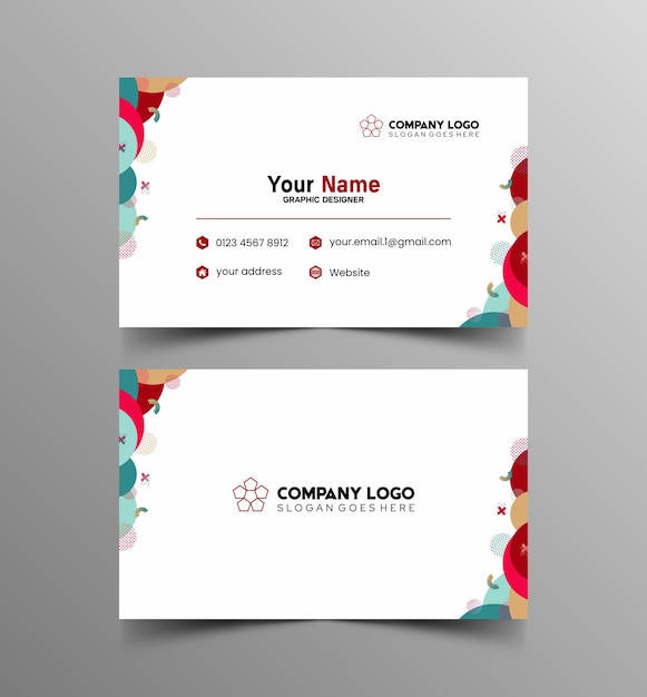 Simple design mockup name and id card 10