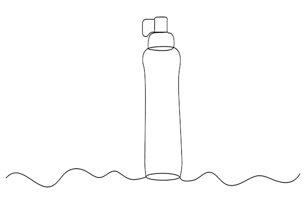 Un simple dibujo de línea abstracta continua de ramadan mubarak aislado en un fondo blanco