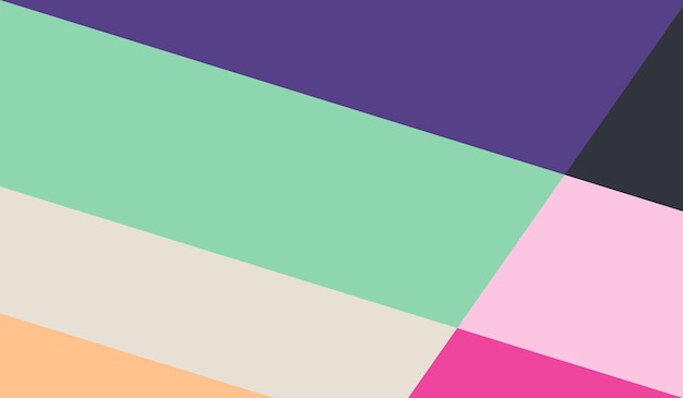 Simple con diseño de fondo de vector geométrico de formas de colores vintage