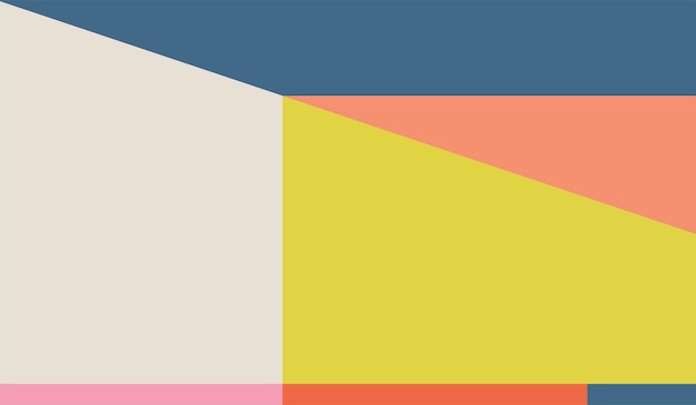 Simple con diseño de fondo de vector geométrico de formas de colores vintage
