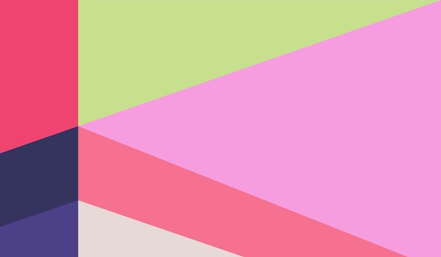 Simple con diseño de fondo de vector geométrico de formas de colores vintage