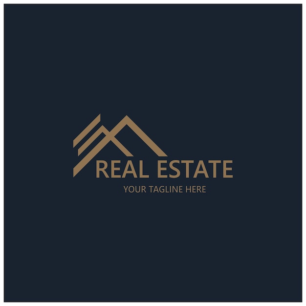 simple diseño de logotipo de bienes raíces edificio rascacielos propiedad negocio apartamento arquitectura vector