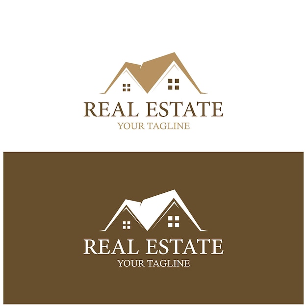 simple diseño de logotipo de bienes raíces edificio rascacielos propiedad negocio apartamento arquitectura vector