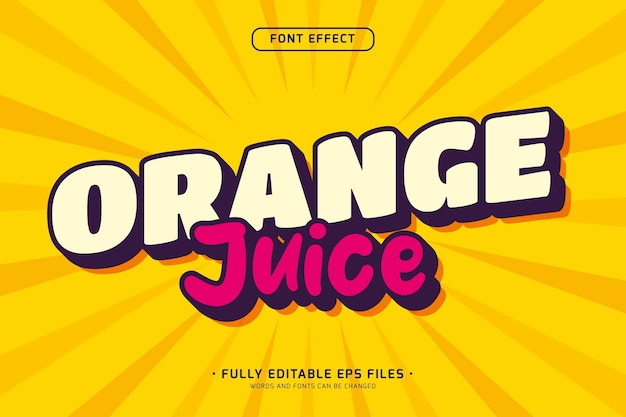 un simple efecto de texto moderno y minimalista con archivo vectorial editable