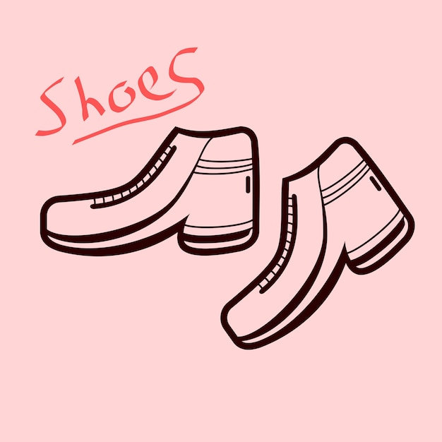 simple iconos de zapatos vector casualvector ilustración