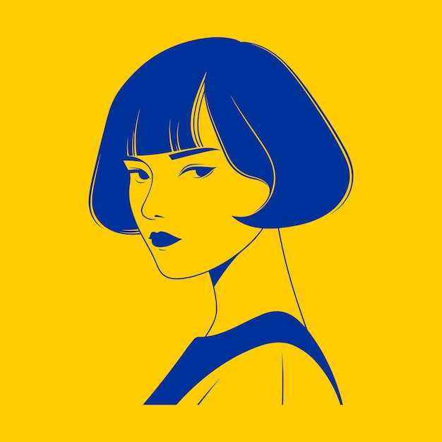 Una simple ilustración de mujer china