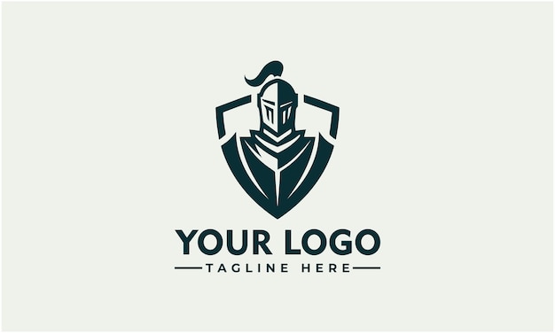 Simple Knight Rider Logo Vector Diseño único y llamativo para el símbolo de identidad de marca Premium Raider