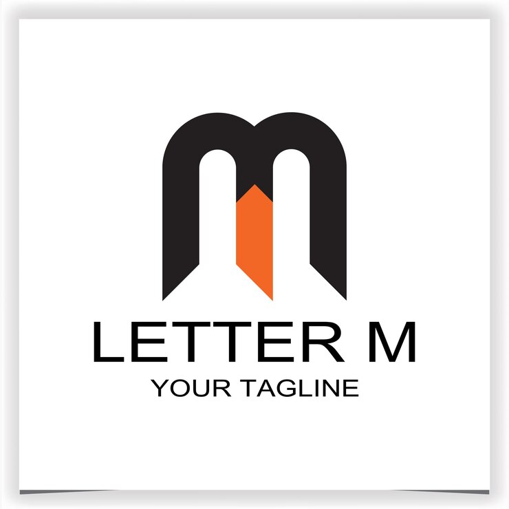 Vector simple letra m logo premium elegante plantilla vector eps 10