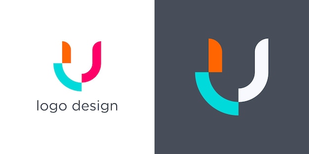 simple letra u icono del logotipo concepto de plantilla de diseño vectorial