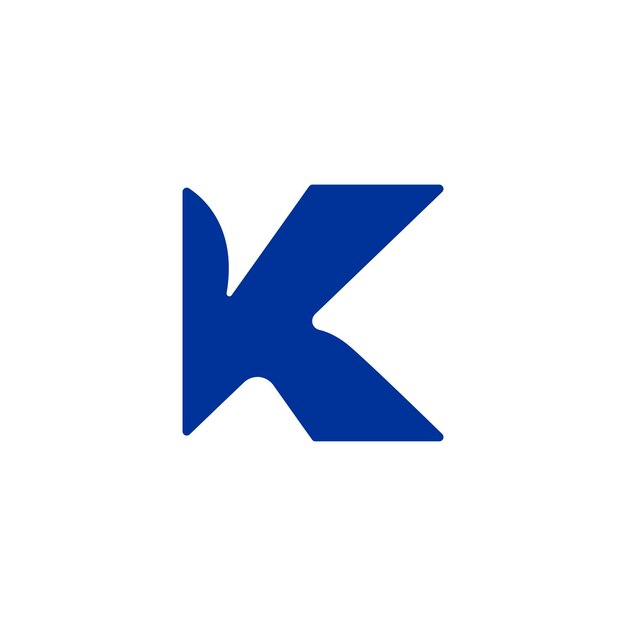 Simple letter H logo letter K vector icon design
