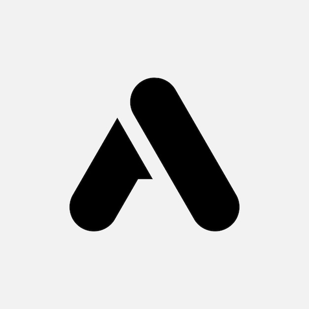Un simple logotipo de letra plana