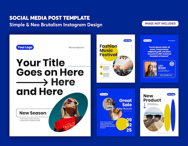 Simple Neo Brutalismo Diseño de Instagram