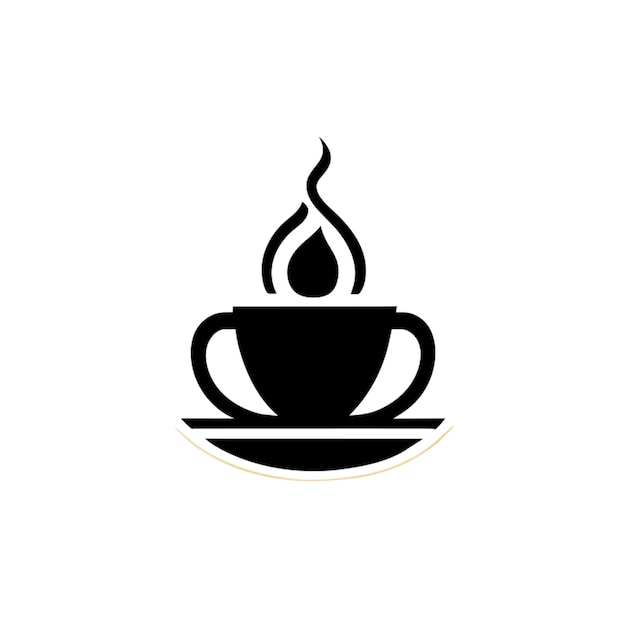 simple pozo minimalista limpio café logotipo del logotipo ilustración vectorial plano 2