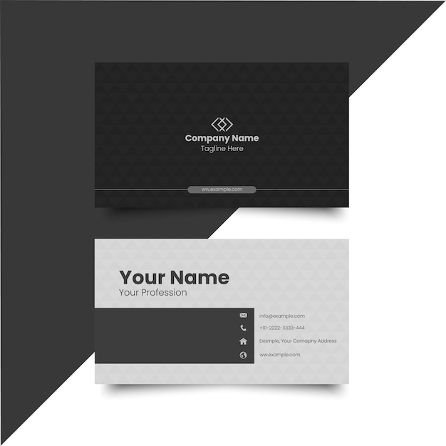 Vector simple tarjeta de visita diseño creativo tarjeta de nombre moderno y tarjeta de visita diseño limpio corporativo de