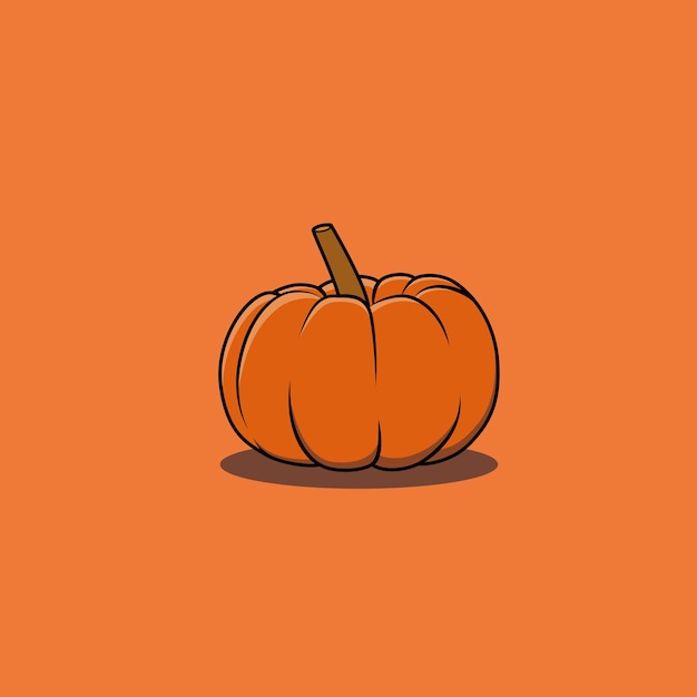 Un simple vector de una fruta de calabaza