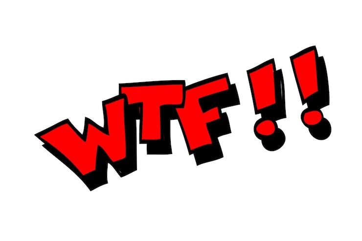 Vector simple vector hand draw sketch gritar, wtf, what the f aislado en blanco