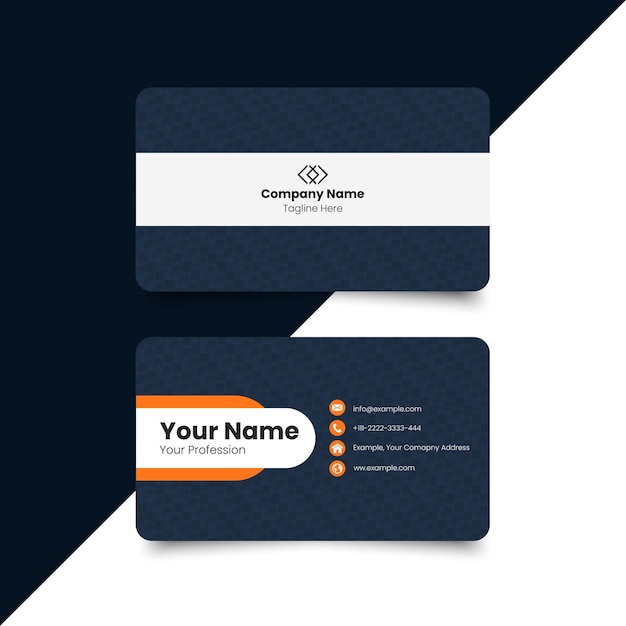 Vector simple web business card layout creativa tarjeta de nombre moderna y tarjeta de visita diseño limpio