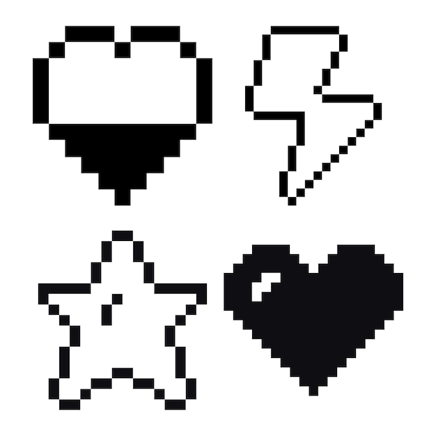 Simplemente Pixel Retro Juego de medio tono