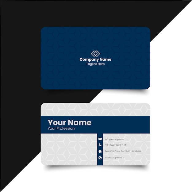 Simplemente tarjeta de visita diseño creativo tarjeta de nombre moderno y tarjeta de visita elegante diseño corporativo