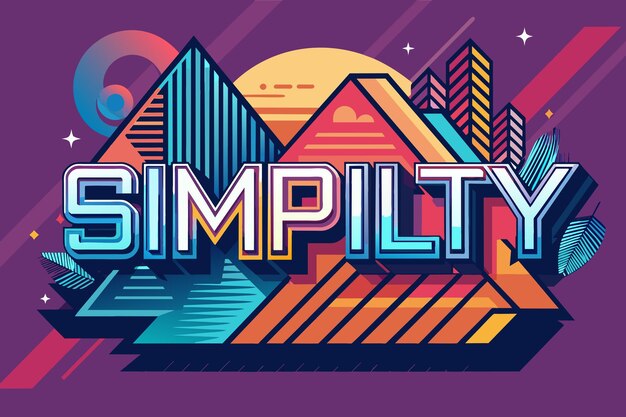 Simplicidad Ilustración gráfica vectorial formato de archivo fuente EPS diseño de icono de escala sin pérdidas