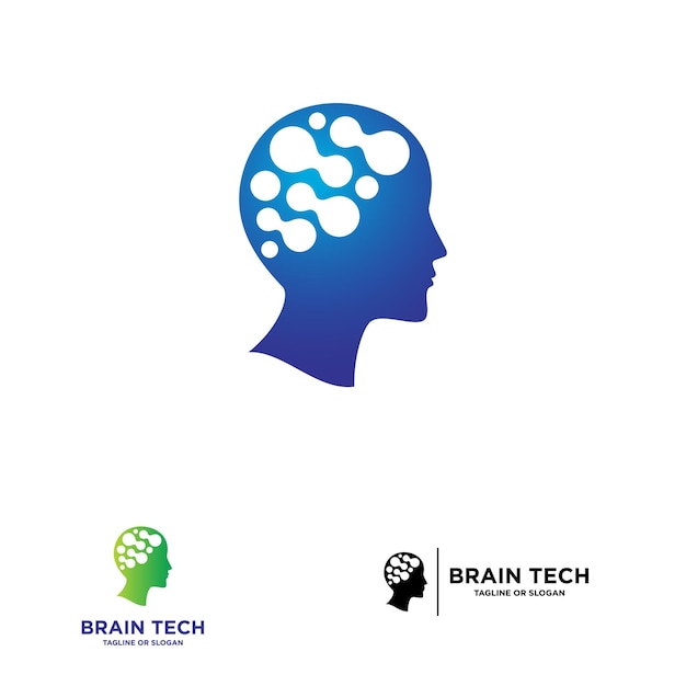 Sinapsis de silicio La estética de la IA Brain Logo Mastery