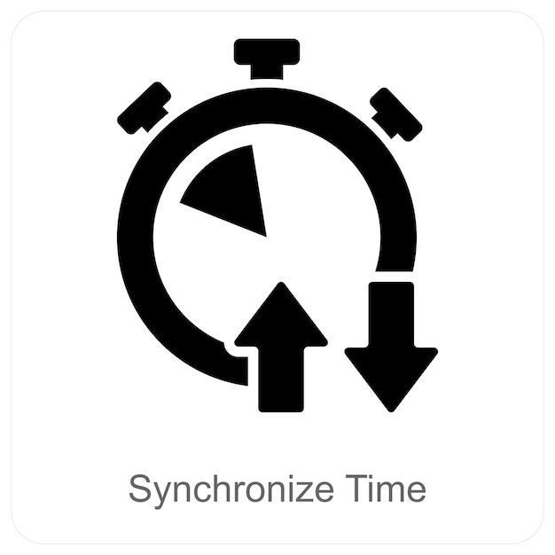 Sincronizar el concepto de la hora y el icono de la hora
