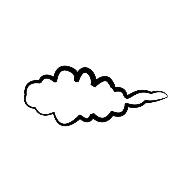Síntesis en la plantilla de vector de diseño de icono de nube de cielo plana