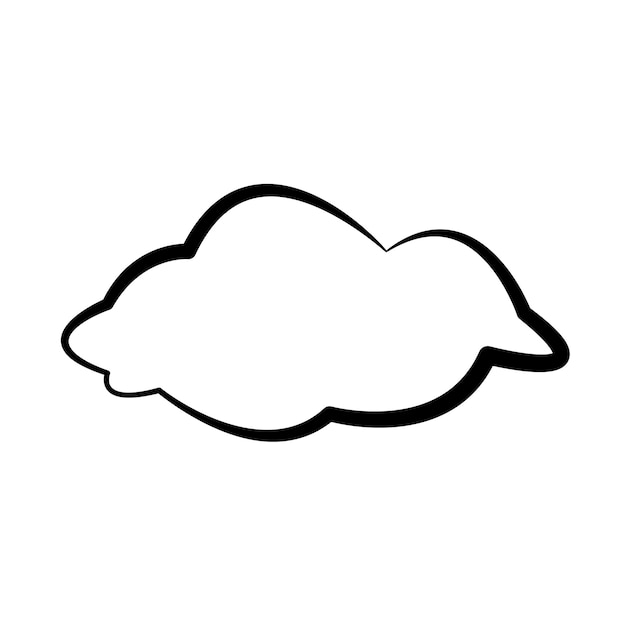Síntesis en la plantilla de vector de diseño de icono de nube de cielo plana