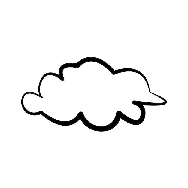 Síntesis en la plantilla de vector de diseño de icono de nube de cielo plana